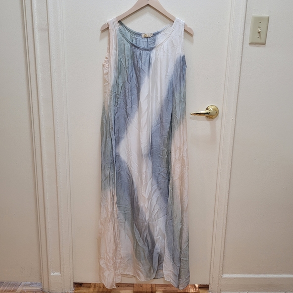 M Made in Italy Tie dye Maxi Silk Dress - Picture 1 of 12